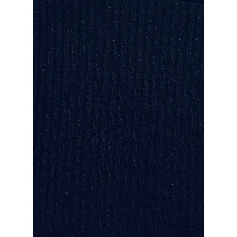 Suzanne Betro Pants Womens 2X Black Ribbed Wide Leg Flowy Pull On Elastic Waist